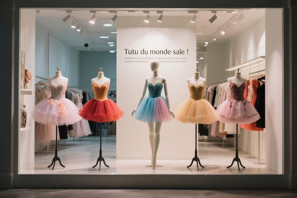 Couverture visuelle montrant des tutus colorés et un élément graphique qui évoque une expression ambiguë.