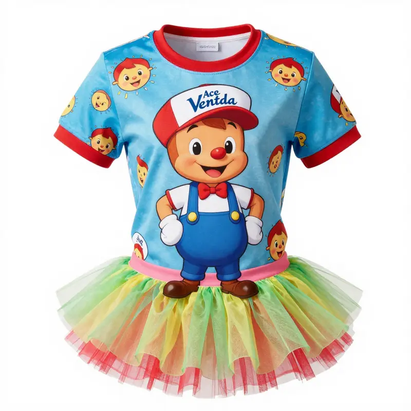 The vibrant design of the Ace Ventura Shirt Tutu captures the essence of the beloved character.