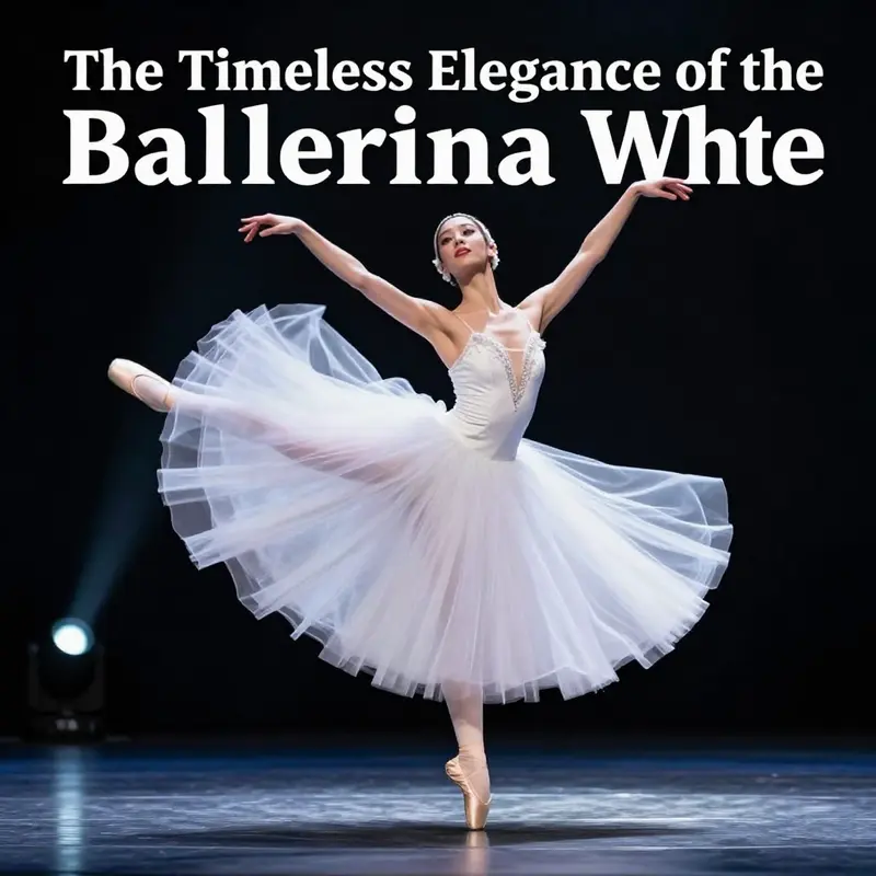 A ballerina in mid-performance, highlighting the importance of the white tutu in showcasing dance artistry.