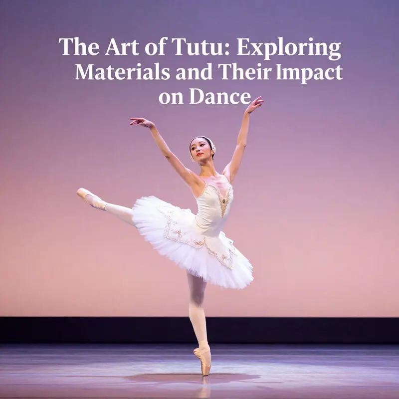 A ballet dancer in a classic tutu performing on stage, highlighting the importance of quality in dancewear.