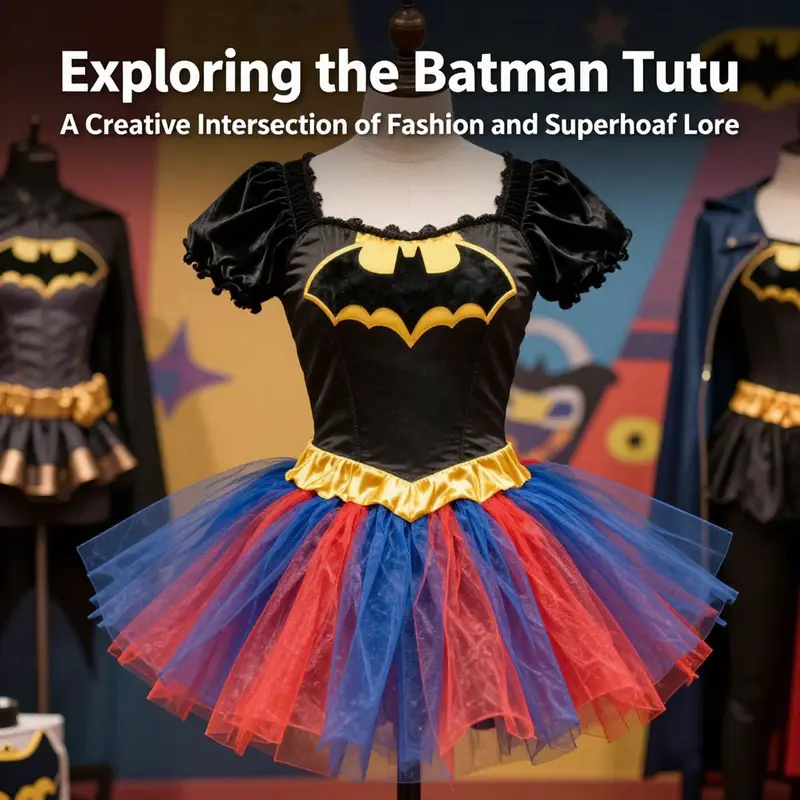 A charming Batgirl costume that symbolizes the fusion of superhero and ballet styles.