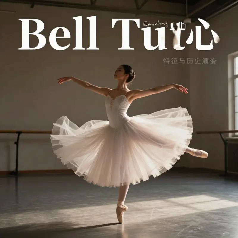 A ballet dancer demonstrates the bell tutu, highlighting its classic silhouette and historical significance.