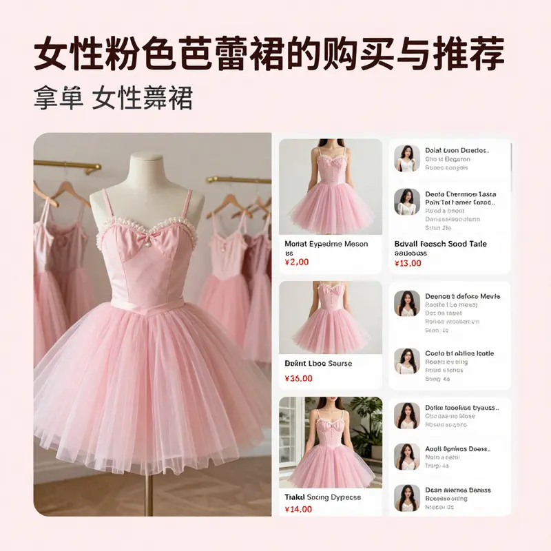 Diverse styles of pink tutu dresses emphasizing their design features and elegance.