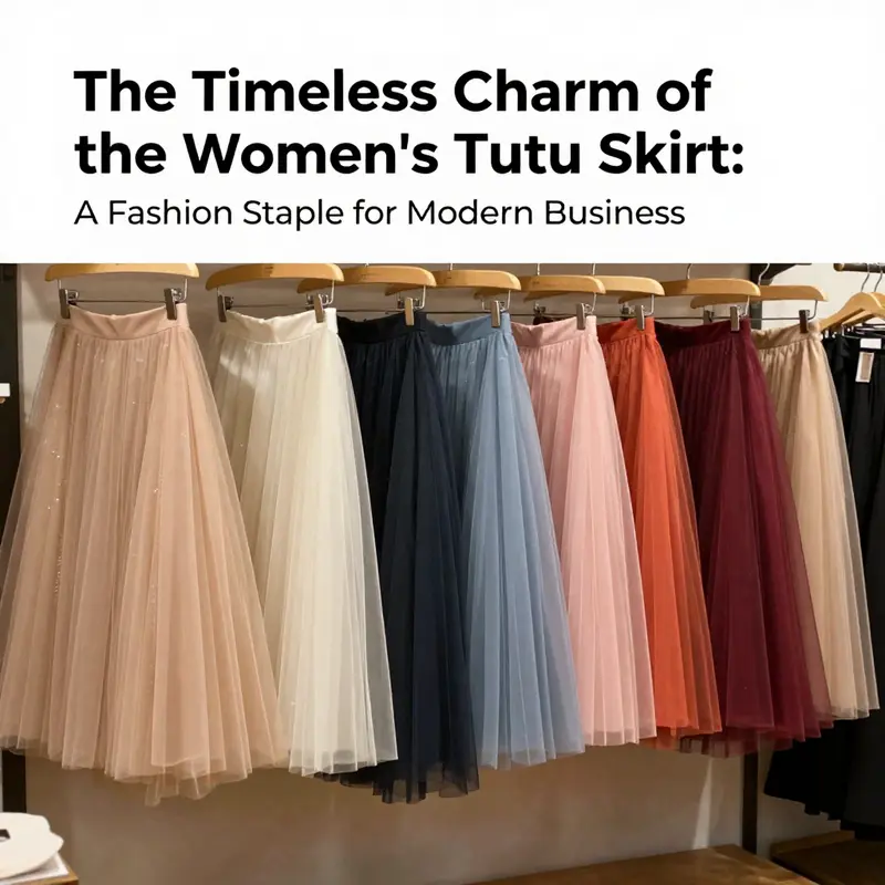 A diverse collection of women’s tutu skirts highlighting their modern styles and vibrant colors.