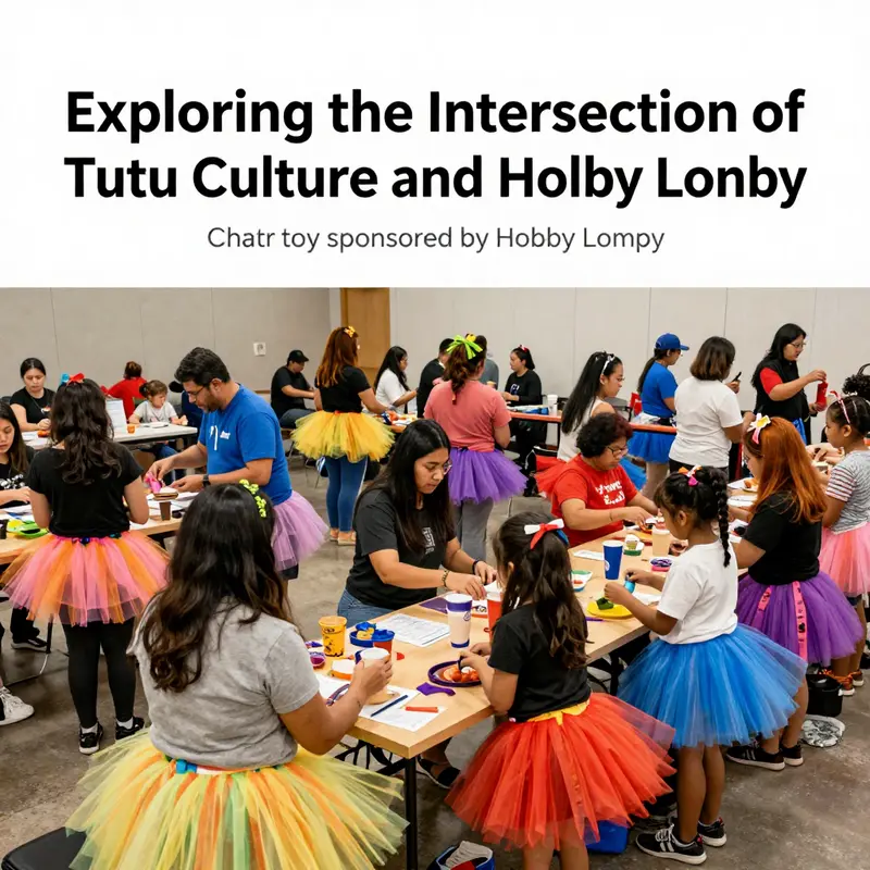 A view of Hobby Lobby’s vibrant crafting aisle dedicated to tutu materials.