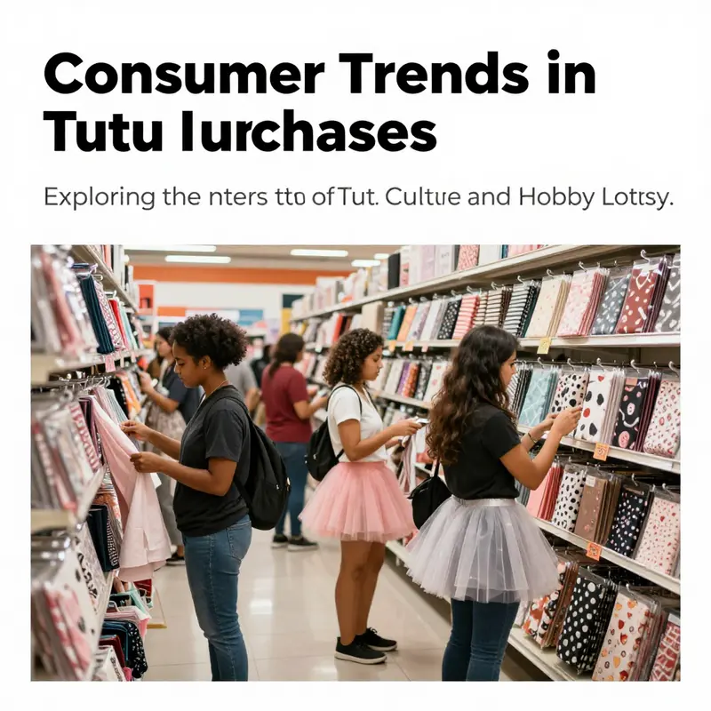 A view of Hobby Lobby’s vibrant crafting aisle dedicated to tutu materials.
