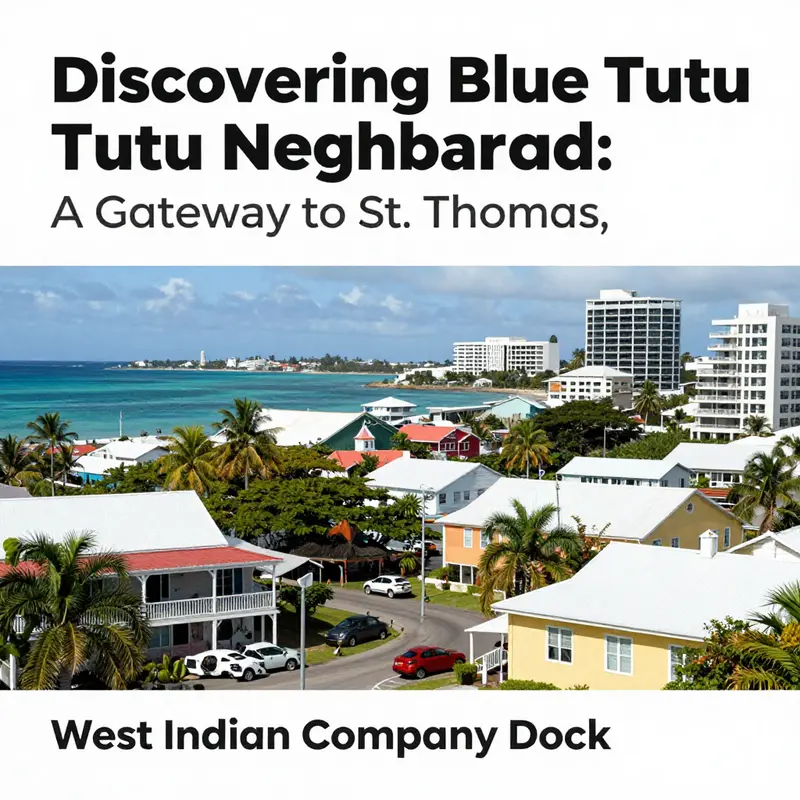 A stunning panoramic view of West Indian Company Dock showcasing the vibrant local culture and Caribbean landscape.