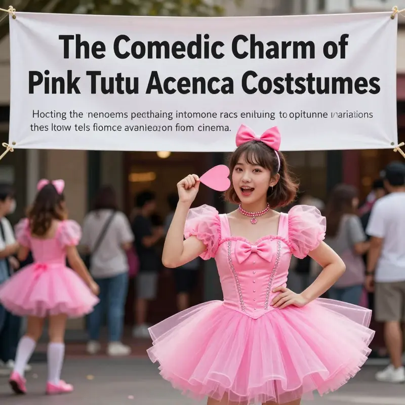 A colorful depiction of the pink tutu Ace Ventura costume theme, inviting readers into a whimsical exploration.