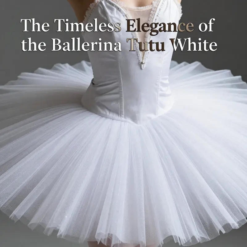 A ballerina in mid-performance, highlighting the importance of the white tutu in showcasing dance artistry.