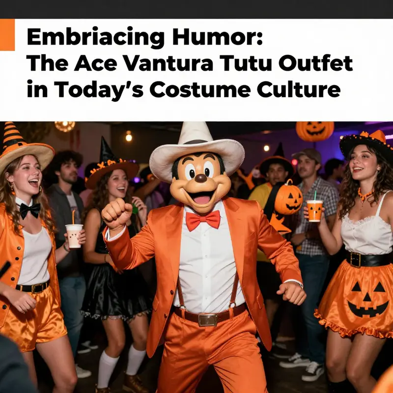A visual representation of the evolution of Halloween costumes, highlighting Ace Ventura’s unique place in this trend.