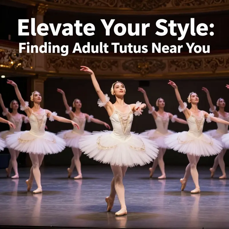 Diverse selections of adult tutus available at wholesale prices in an inviting showroom.