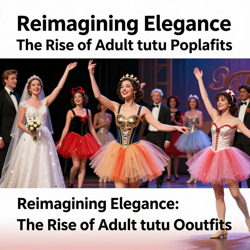 A showcase of diverse adult tutu designs, highlighting the evolution from classic to contemporary styles.