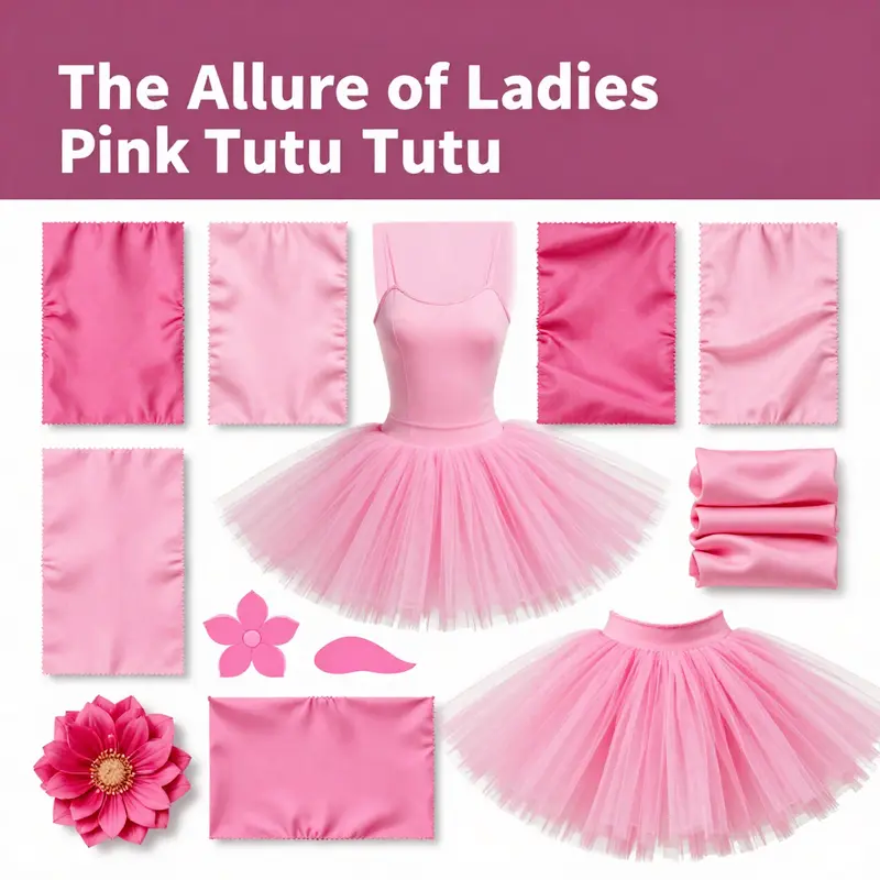 A dynamic display of the many occasions for which the ladies pink tutu is perfectly suited.