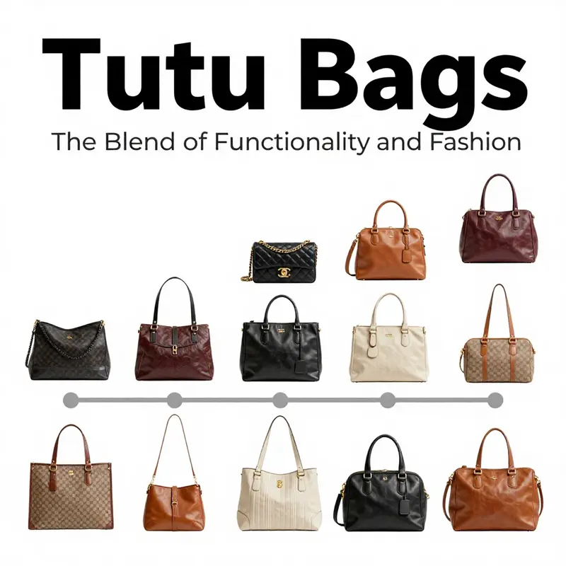 The evolution of the tutu bag highlights its transformation from utility to a fashionable statement.