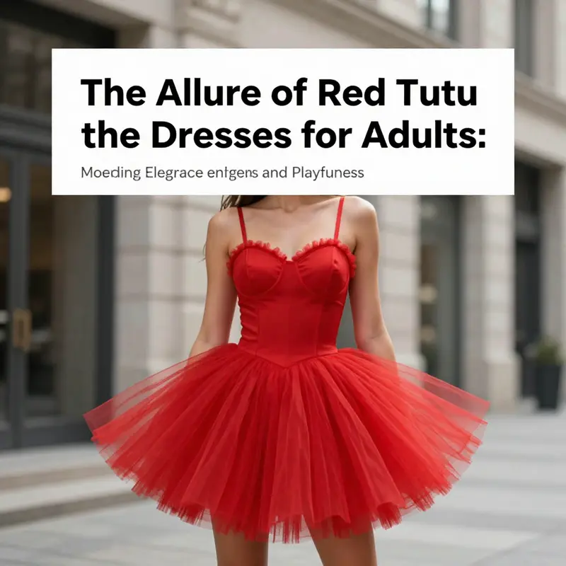 Ballet performance highlighting the elegant movement facilitated by a red tutu dress.
