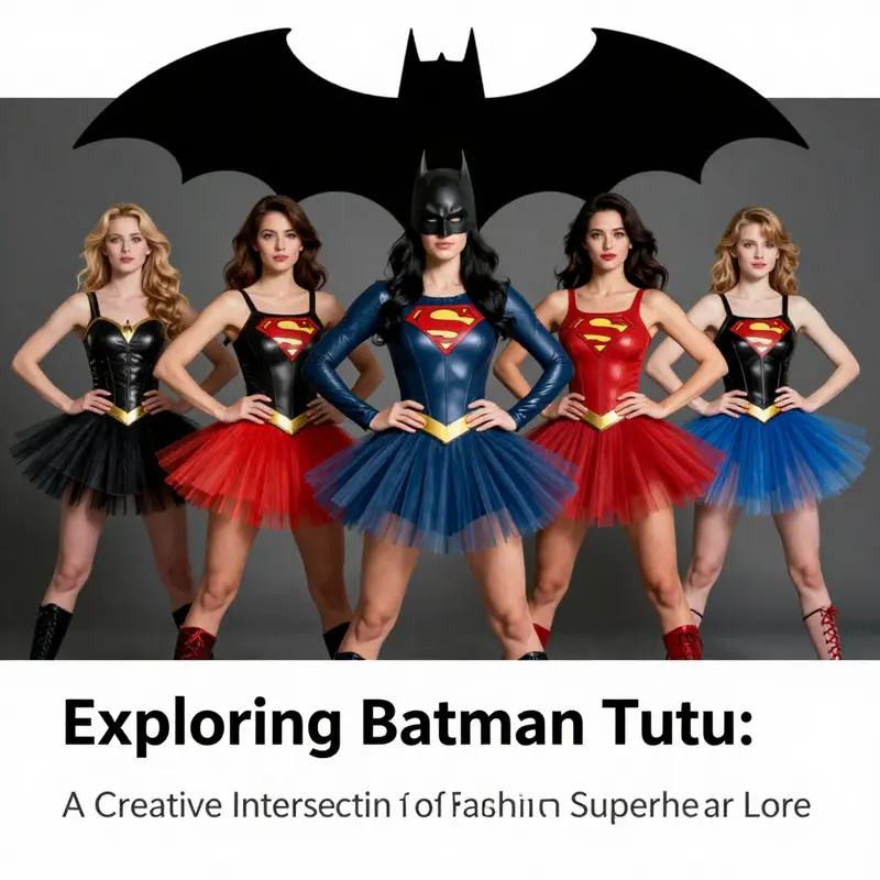 A charming Batgirl costume that symbolizes the fusion of superhero and ballet styles.