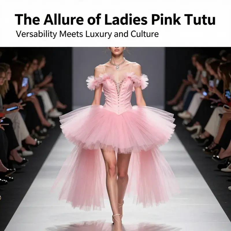 A dynamic display of the many occasions for which the ladies pink tutu is perfectly suited.