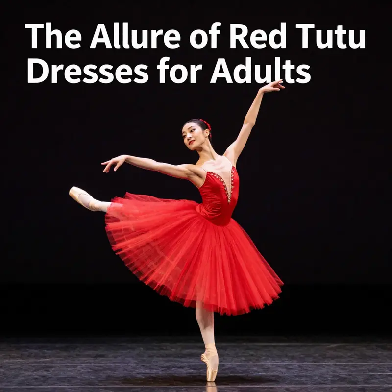 Ballet performance highlighting the elegant movement facilitated by a red tutu dress.