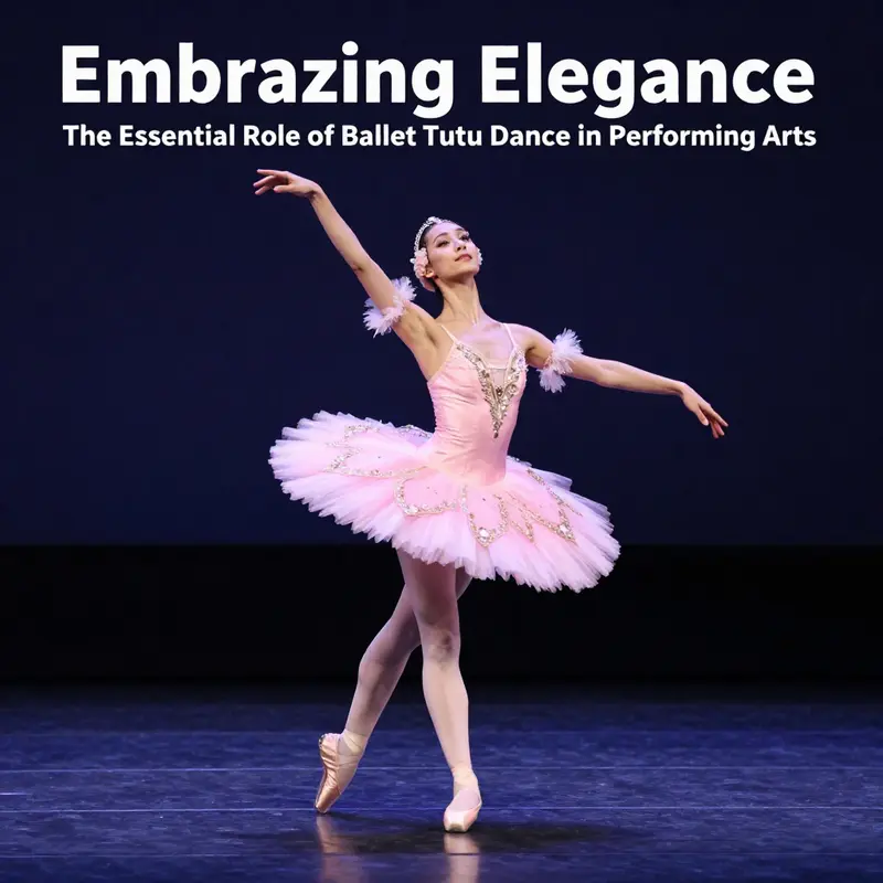 A ballet dancer showcasing the historical and artistic significance of the tutu in performances.