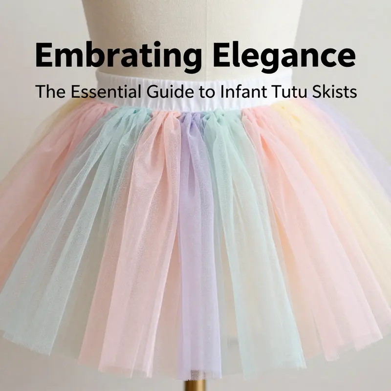 Exploring the soft fabric and layered design of infant tutu skirts.