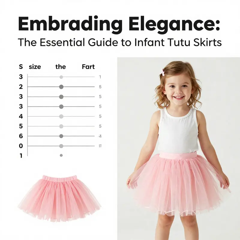 Exploring the soft fabric and layered design of infant tutu skirts.