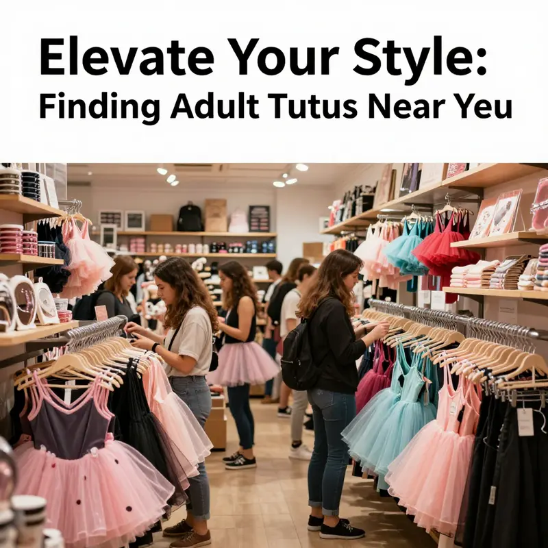 Diverse selections of adult tutus available at wholesale prices in an inviting showroom.