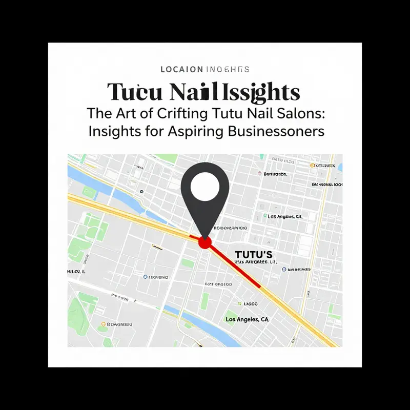 Front view of TUTU NAIL STUDIO with hours of operation illustrated.