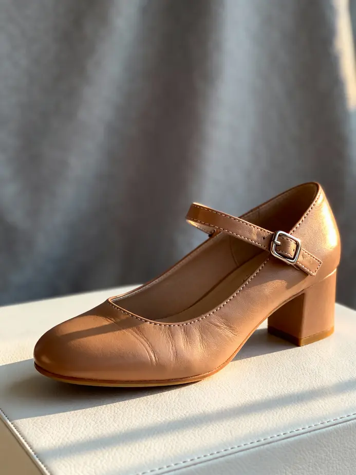 The Madden Girl Tutuu Mary Jane Pump highlights its unique block heel and strap design.