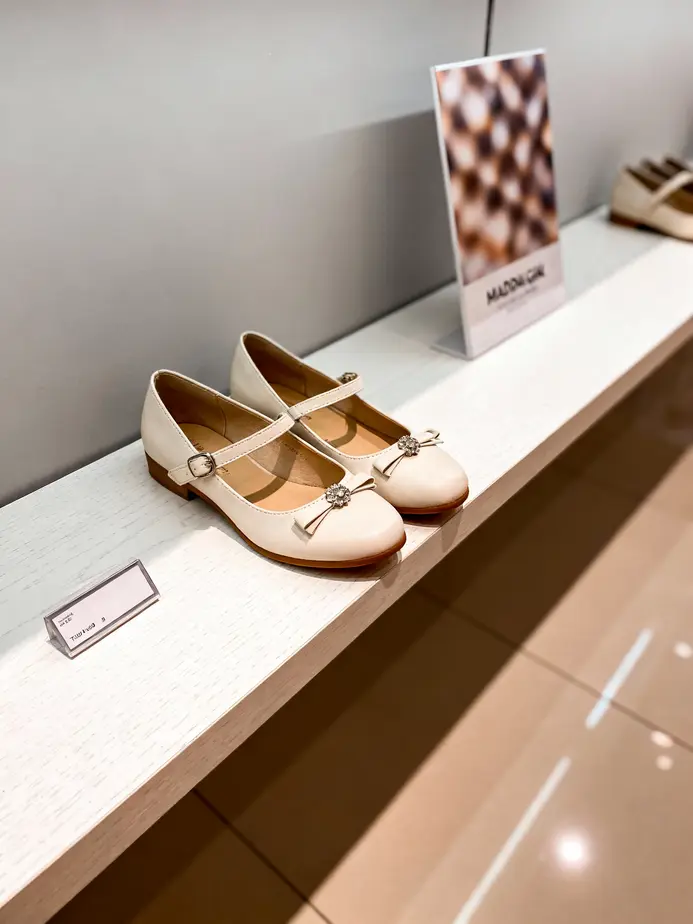 The Madden Girl Tutuu Mary Jane Pump highlights its unique block heel and strap design.