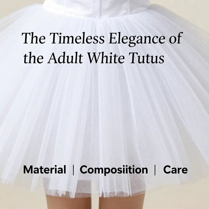 A ballet dancer in a traditional adult white tutu, showcasing the garment’s historical roots in dance.