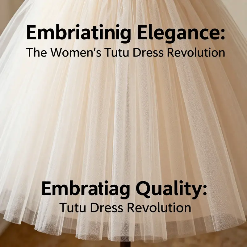 A showcase of diverse styles of women’s tutu dresses, emphasizing their versatility for different occasions.