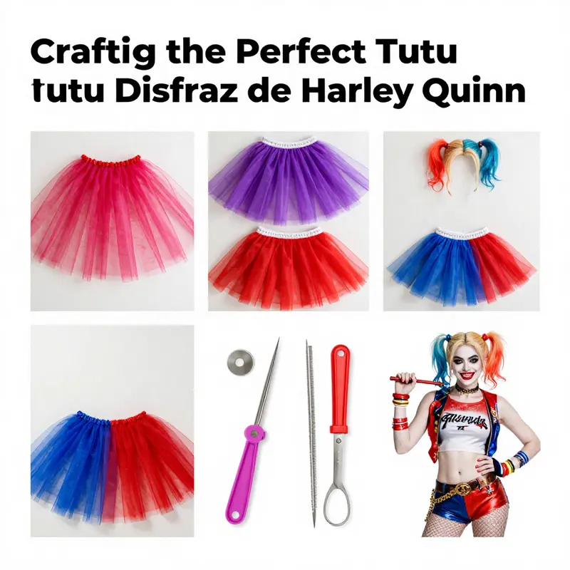 Creative inspirations for tutu disfraz de Harley Quinn, showcasing numerous artistic interpretations.