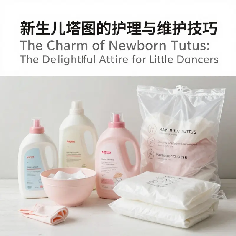 An array of colorful newborn tutus highlighting the design elements and materials used.