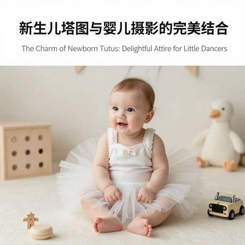 An array of colorful newborn tutus highlighting the design elements and materials used.