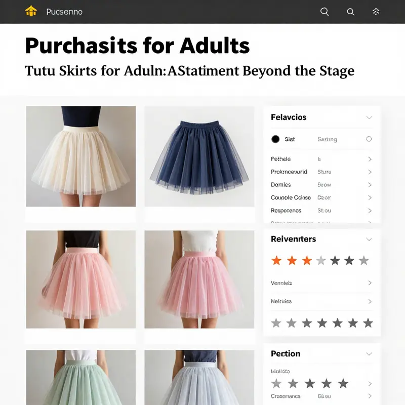 A colorful assortment of adult tutu skirts featuring various styles and materials for different occasions.