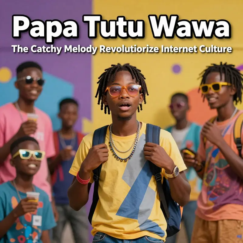 A colorful representation of 'Papa Tutu Wawa,' showcasing its cultural impact.