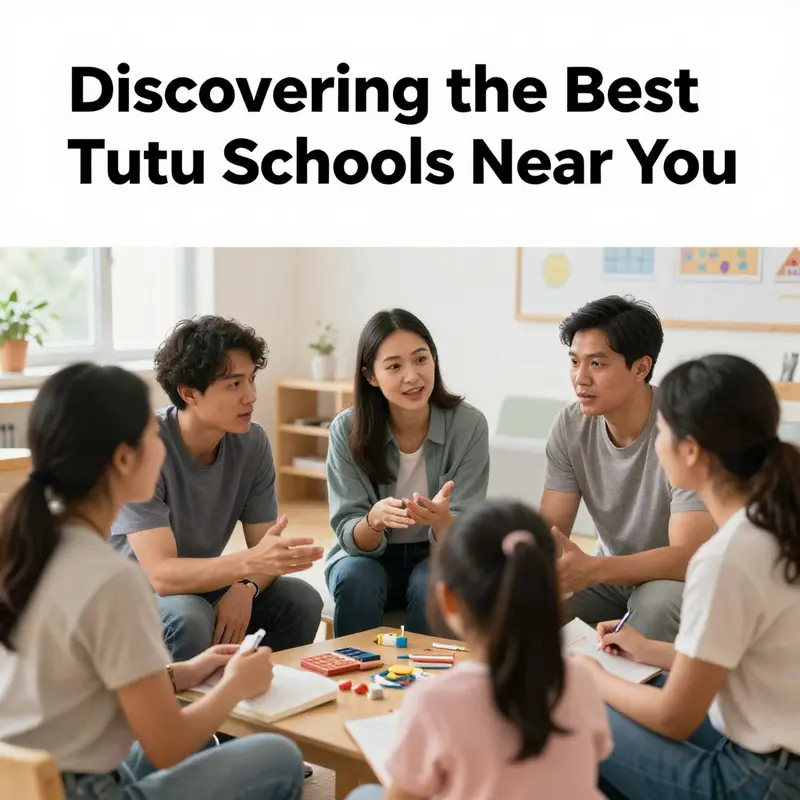 A map view showing the locations of tutu schools in San Francisco.
