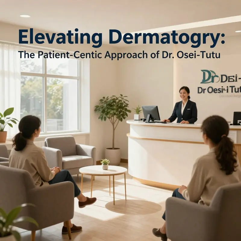The inviting waiting area at Dr. Osei Tutu’s practice, emphasizing comfort and care.