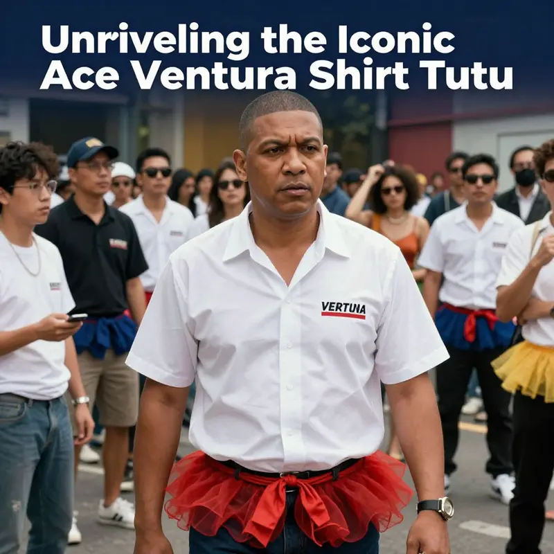 The vibrant design of the Ace Ventura Shirt Tutu captures the essence of the beloved character.