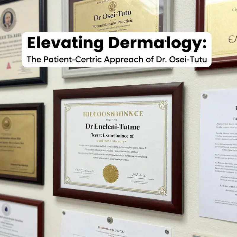 The inviting waiting area at Dr. Osei Tutu’s practice, emphasizing comfort and care.