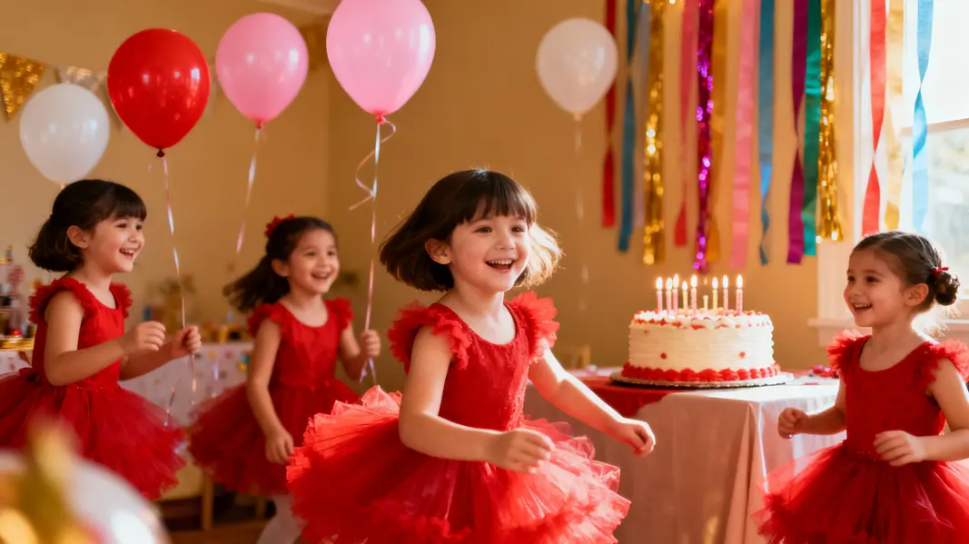 A showcase of popular styles in red tutu dresses tailored for festive occasions.