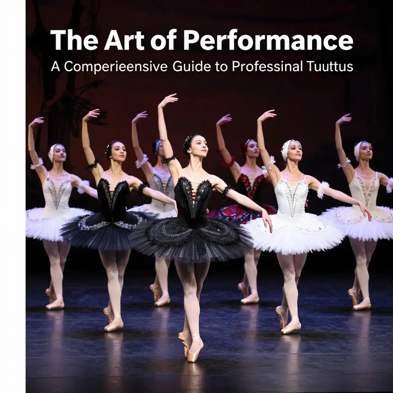 Adult ballet dancers wearing professional tutus, demonstrating the elegance and functionality of their designs.