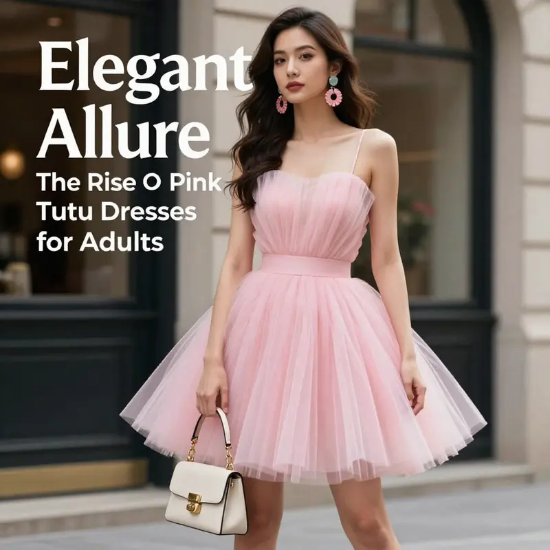 Close-up of a pink tutu dress showcasing its unique design features.