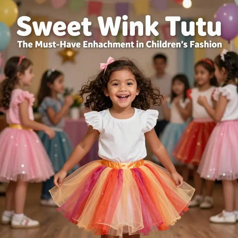 An array of Sweet Wink Tutu skirts illustrating their enchanting designs for young girls.