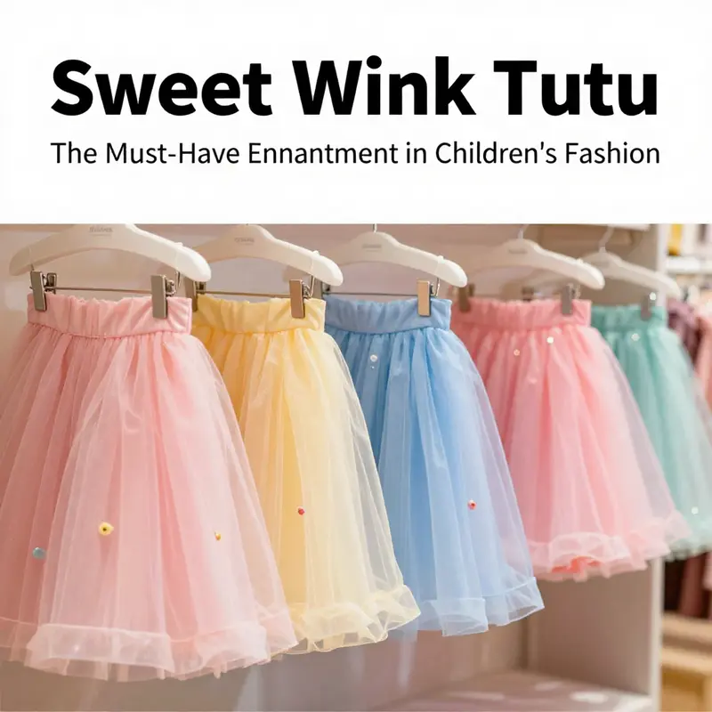 An array of Sweet Wink Tutu skirts illustrating their enchanting designs for young girls.