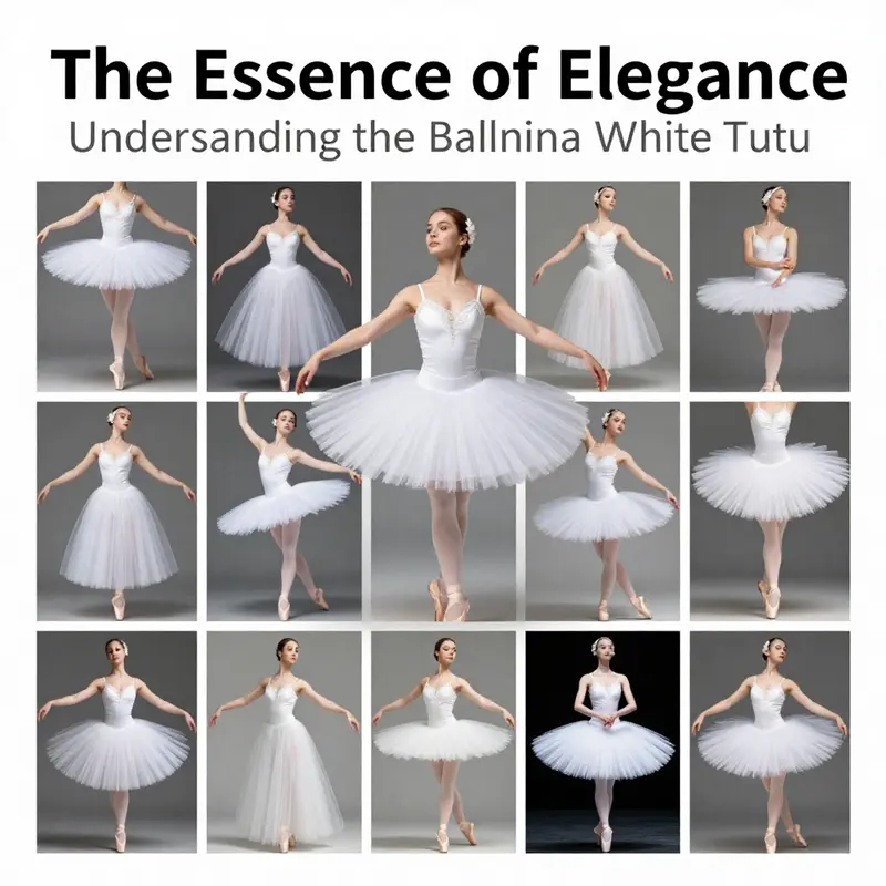 The timeless elegance of white tutus in a classic ballet performance.