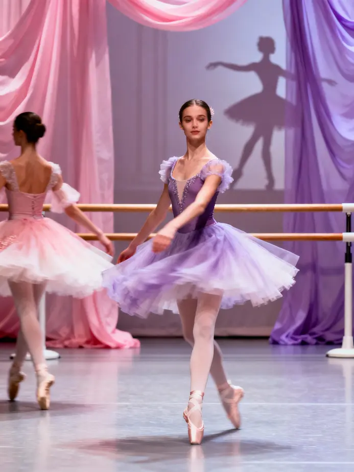 A vibrant snapshot of a tutu cute themed birthday party blending outdoor charm with ballet aesthetics.