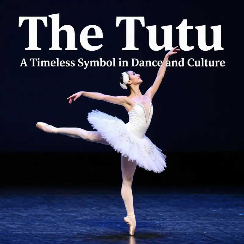 An illustrated timeline showcasing the evolution of tutus through different eras.