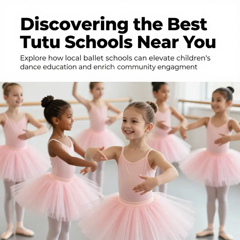 Happy children in tutus learning ballet, depicting the vibrant atmosphere of tutu schools.