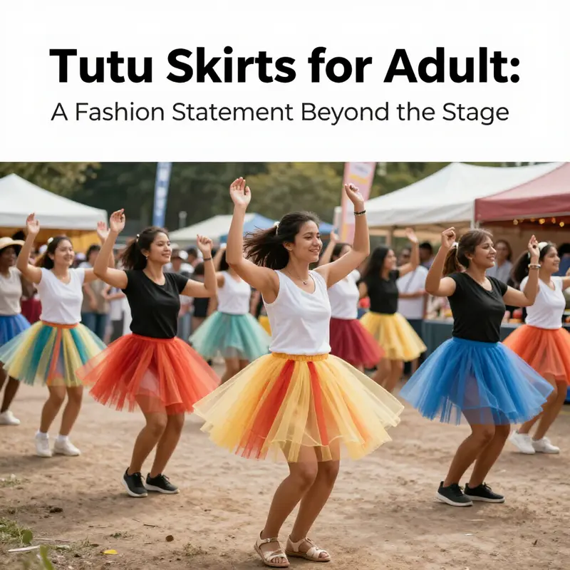 A colorful assortment of adult tutu skirts featuring various styles and materials for different occasions.